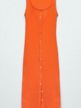 open lace back dress ZARA. Pleated silk midi dress. TS – Hibuy market main image 0